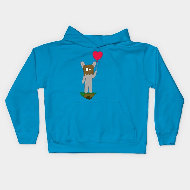 Lone Bunny Kids Hoodie by snknjak